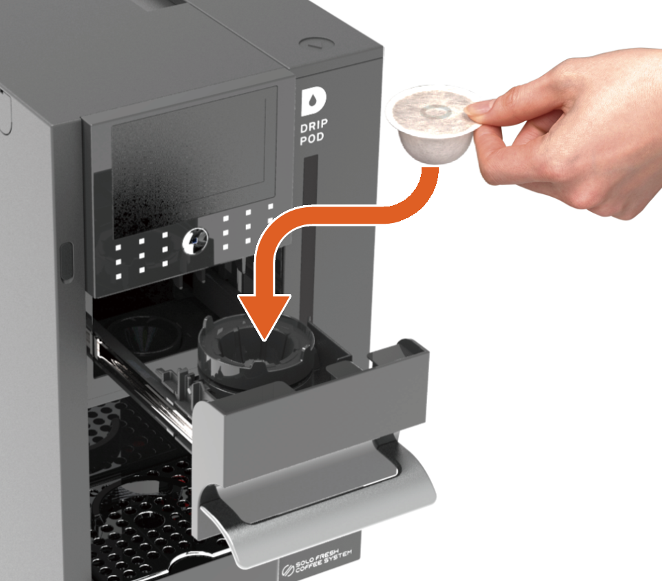 ドリップポッドDP3000 オフィス・飲食店用一杯抽出システム DP3000 | ソロフレッシュコーヒーシステム株式会社
